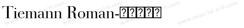 Tiemann Roman字体转换